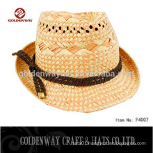 high quality wholesale cheap straw hat fedora hat